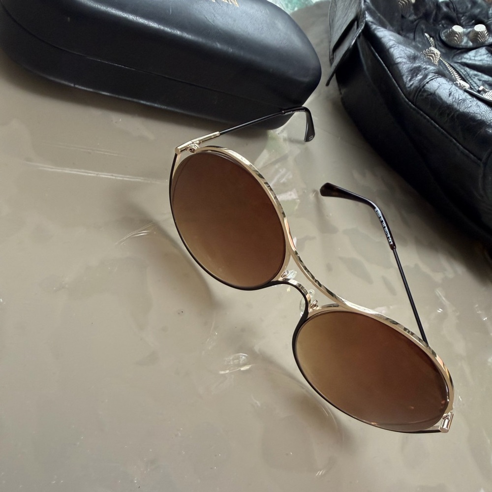 BALMAIN BL2520B C01 GOL WOMEN NEW AUTHENTIC FULL RIM SUNGLASSES FRAMES 52-18-143